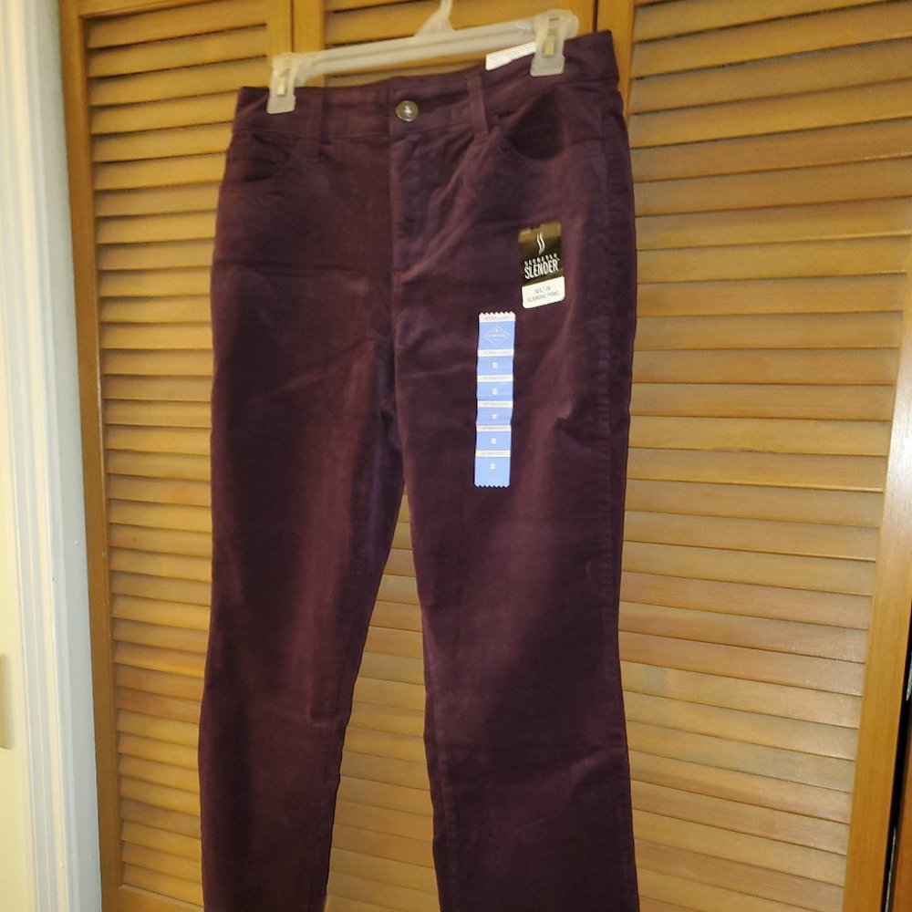 Royal plum corduroy pants